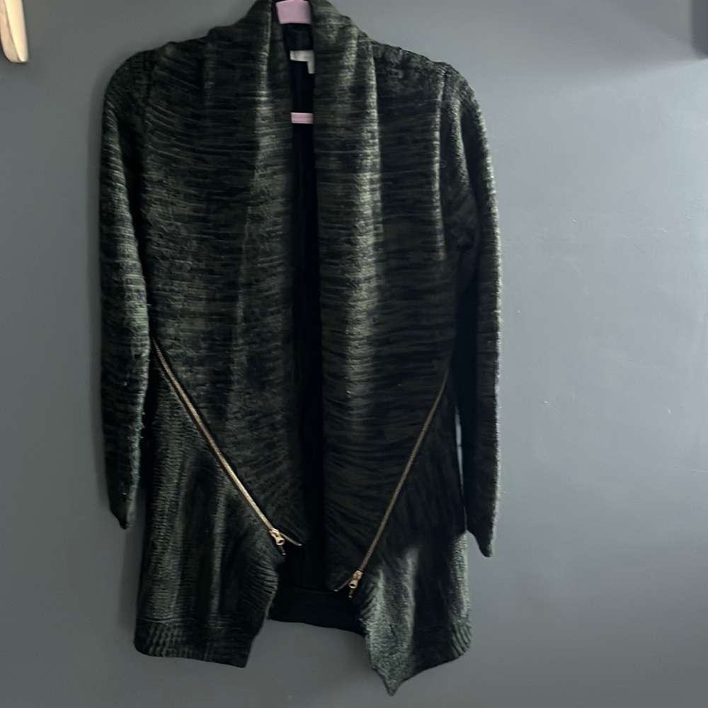 Green/black Cardigan